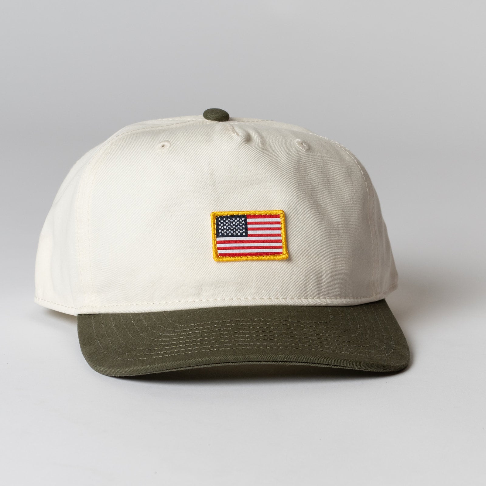 Flag Patch Two Tone Snapback Hat