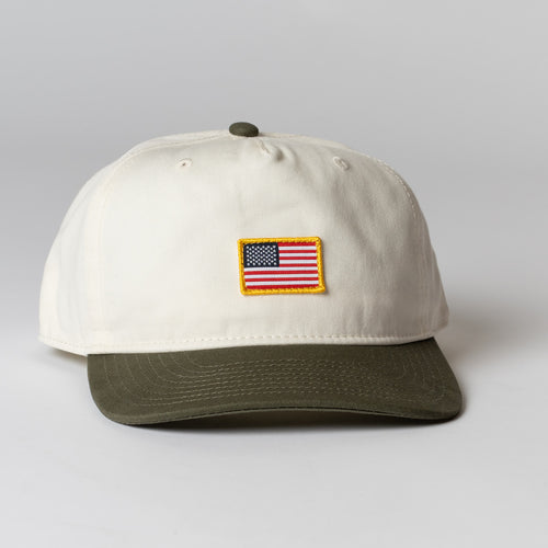 Flag Patch Two Tone Snapback Hat
