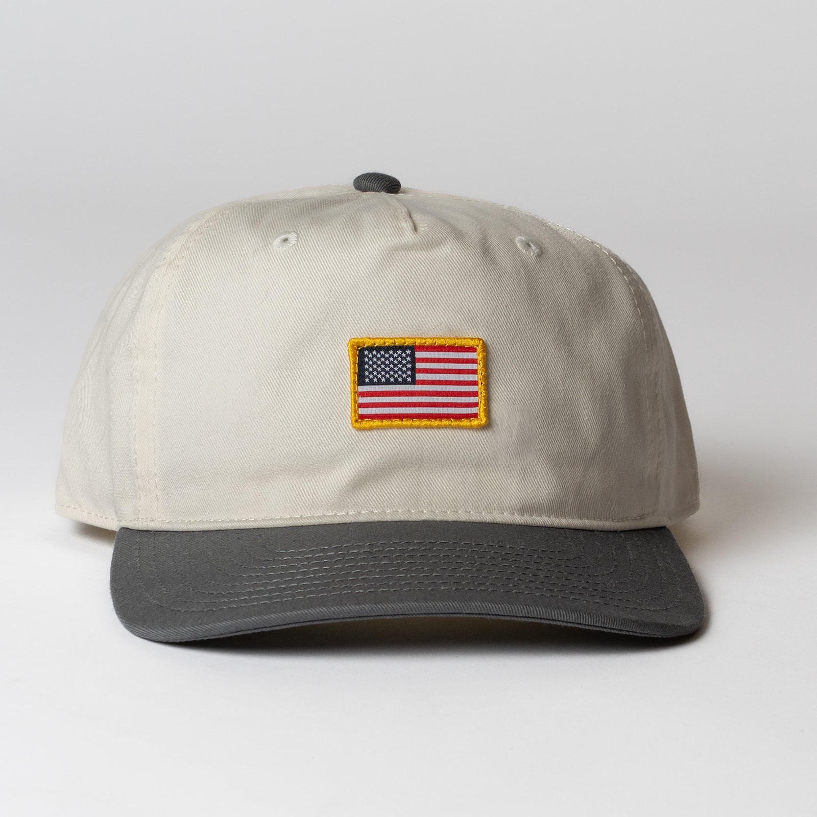 Flag Patch Two Tone Snapback Hat