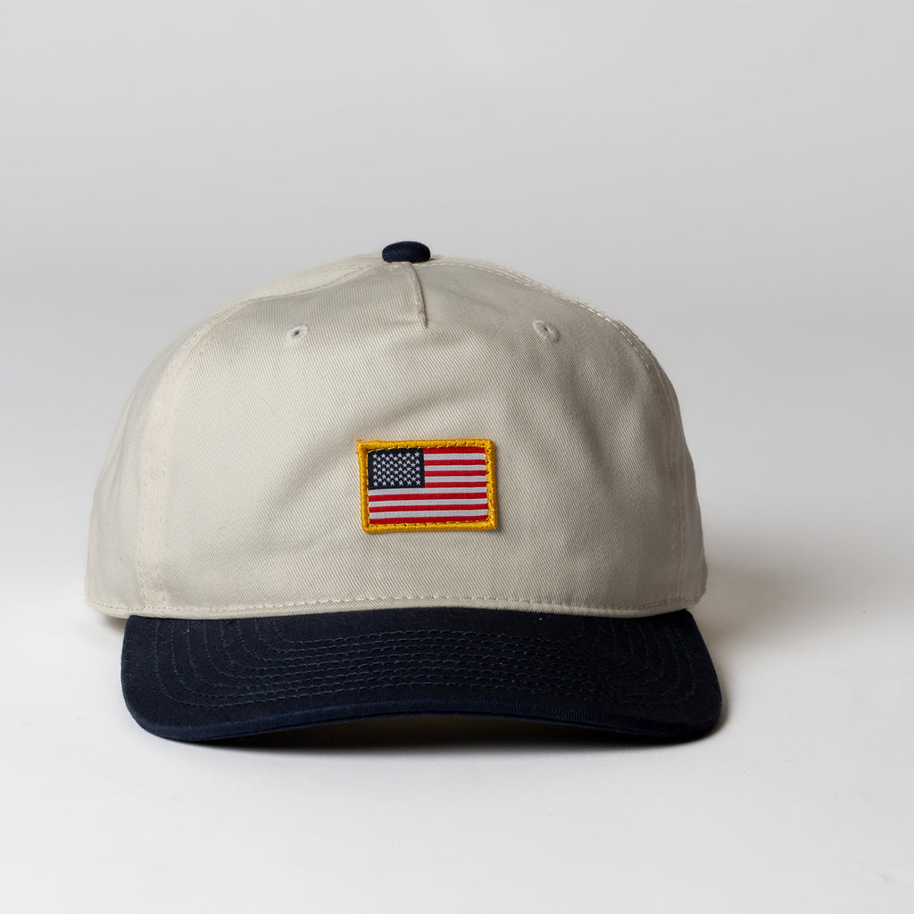 Flag Patch Two Tone Snapback Hat
